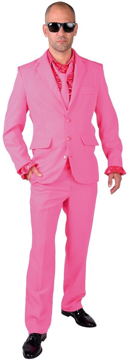 Feesten & Gelegenheden Kostuum | Cool Men In Pink | Man | Medium | Carnaval kostuum | Verkleedkleding